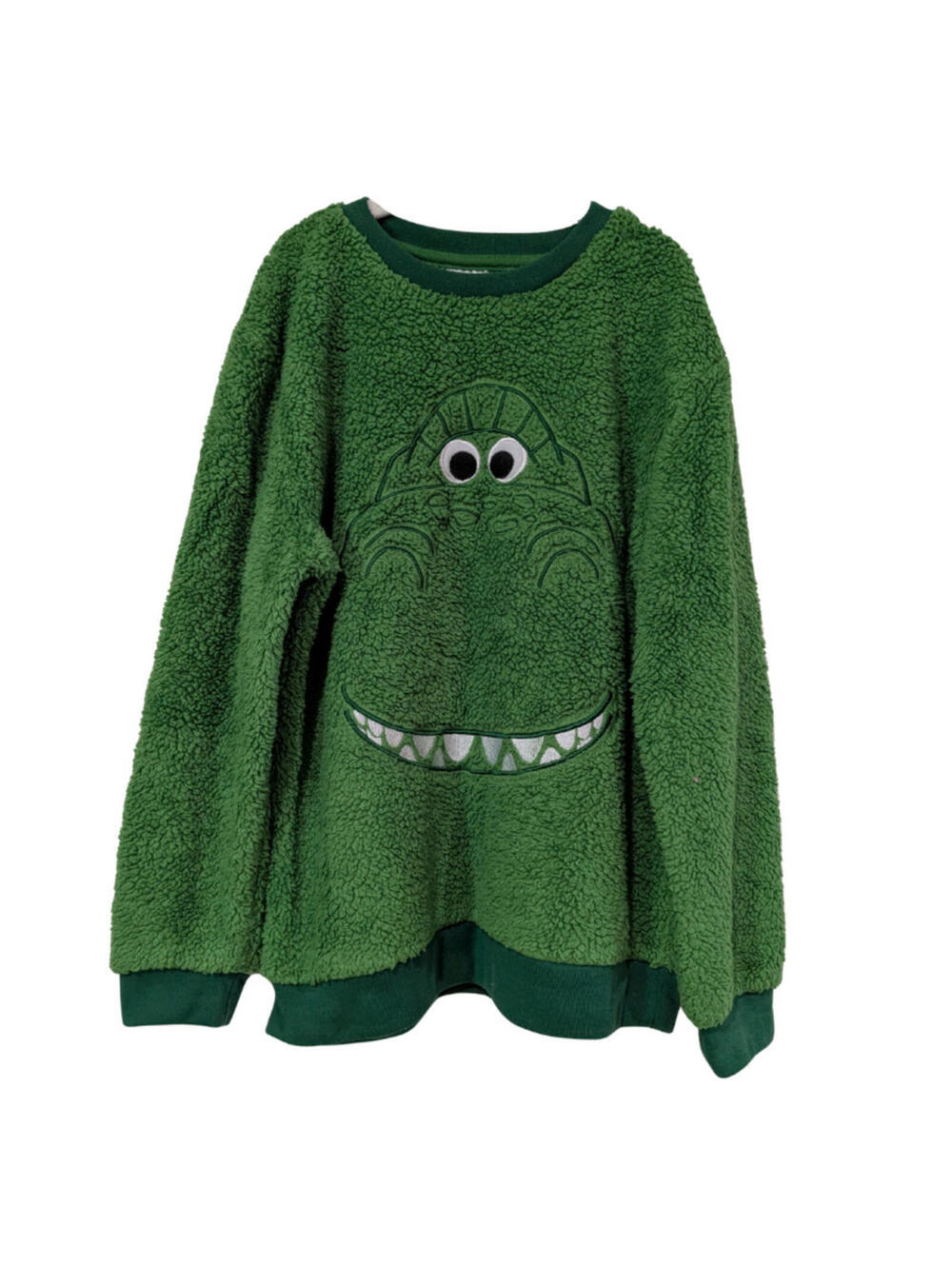 Disney Pixar Toy Story Kids Rex Dinosaur Fleece Sweatshirt, Green, Size 9/10